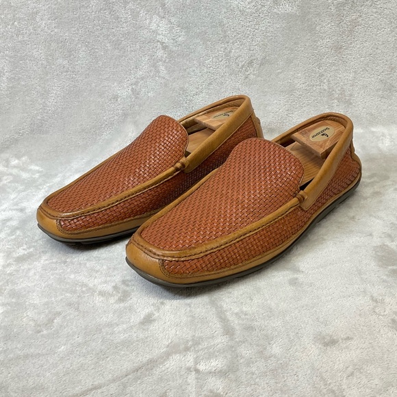 Tommy Bahama Other - Tommy Bahama Naples Driver Woven Leather Loafers Men’s 13D